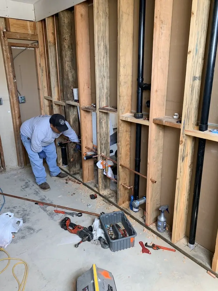 Commercial rough-in plumbing for Water Heater Replacement in Buda